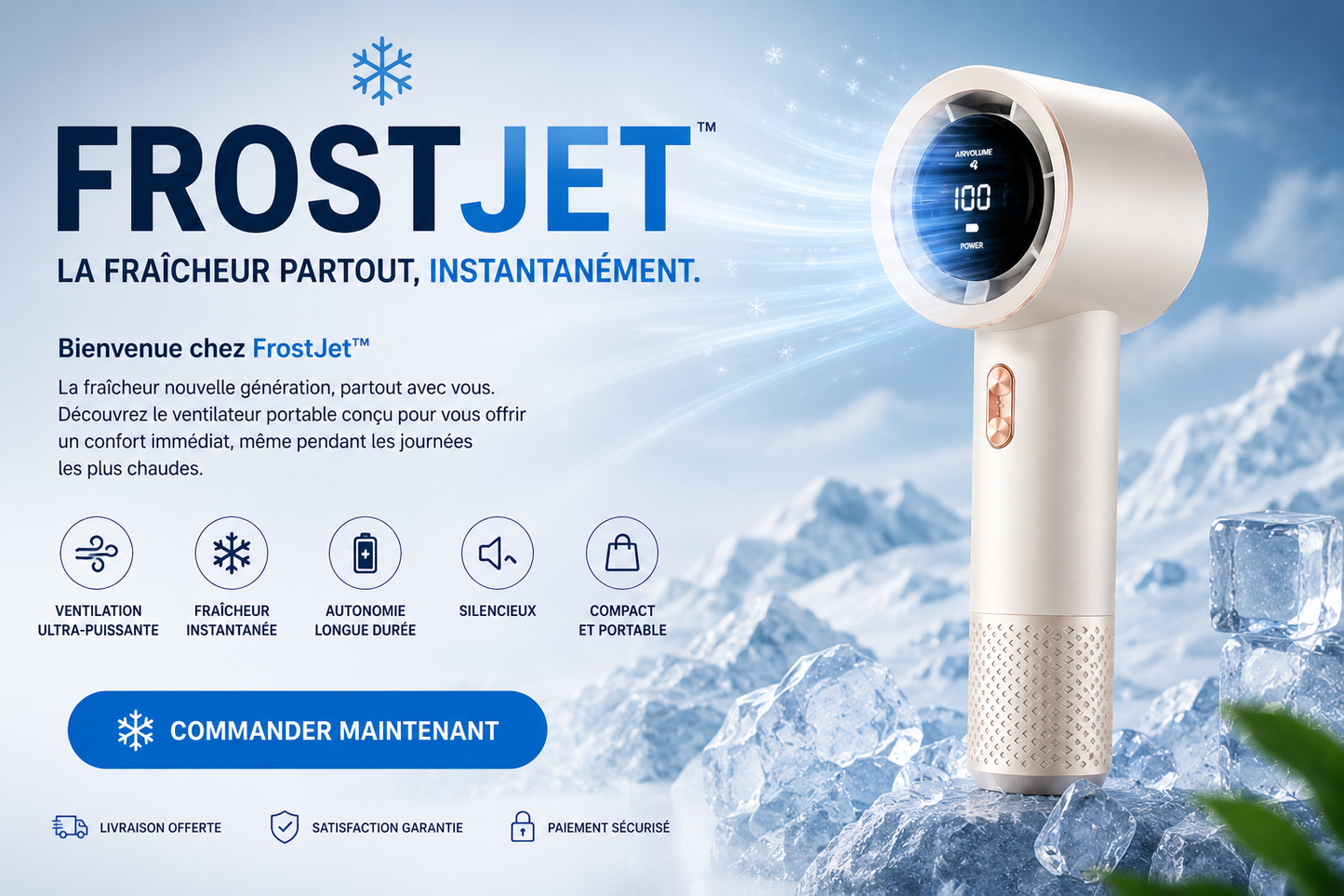 Mini ventilateur portable FrostJet™