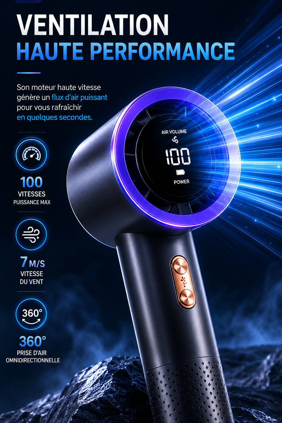 Mini ventilateur portable FrostJet™